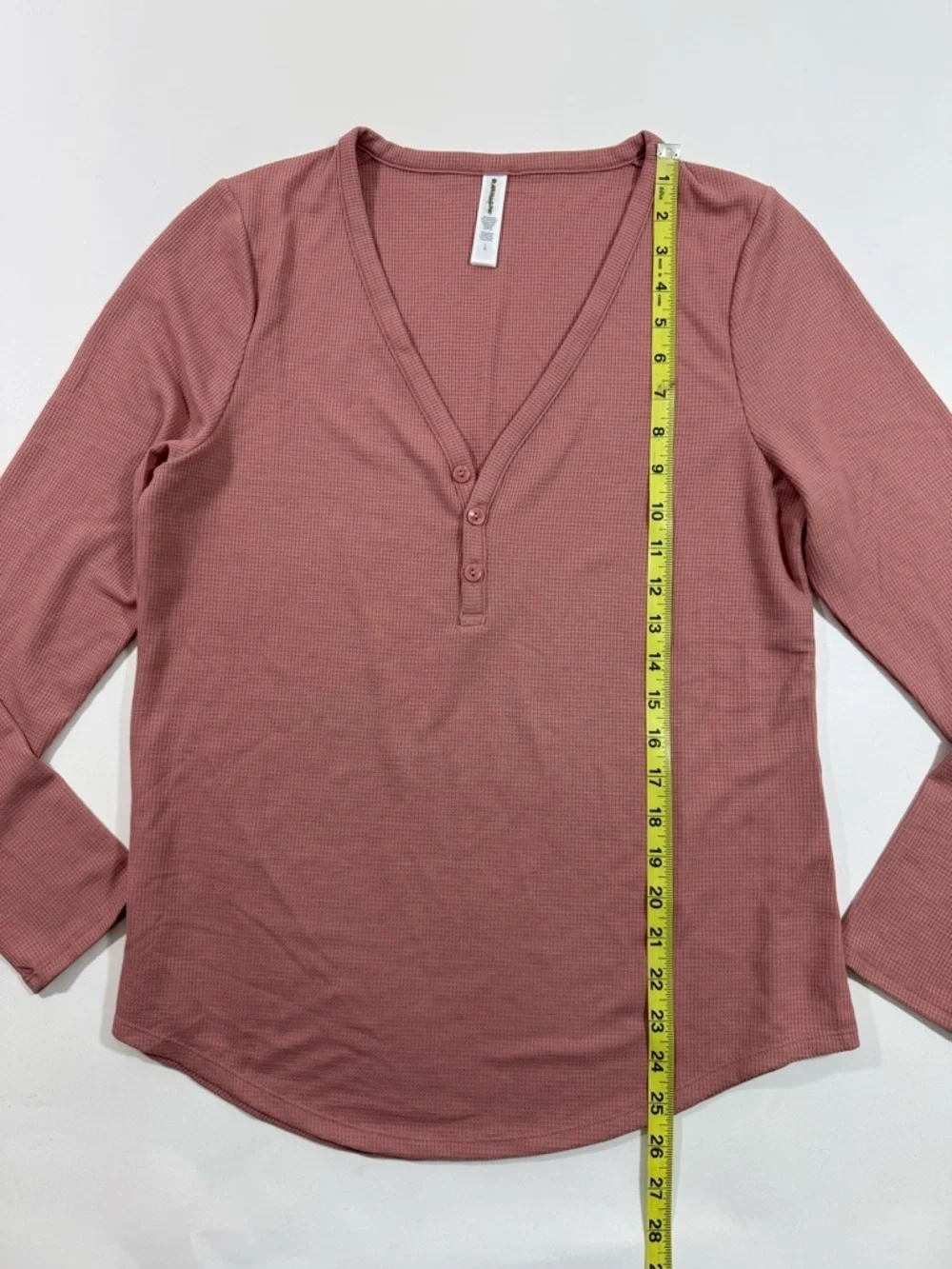Athleta Wind Down Sleep Shirt Dragonfruit Waffle Knit Lightweight